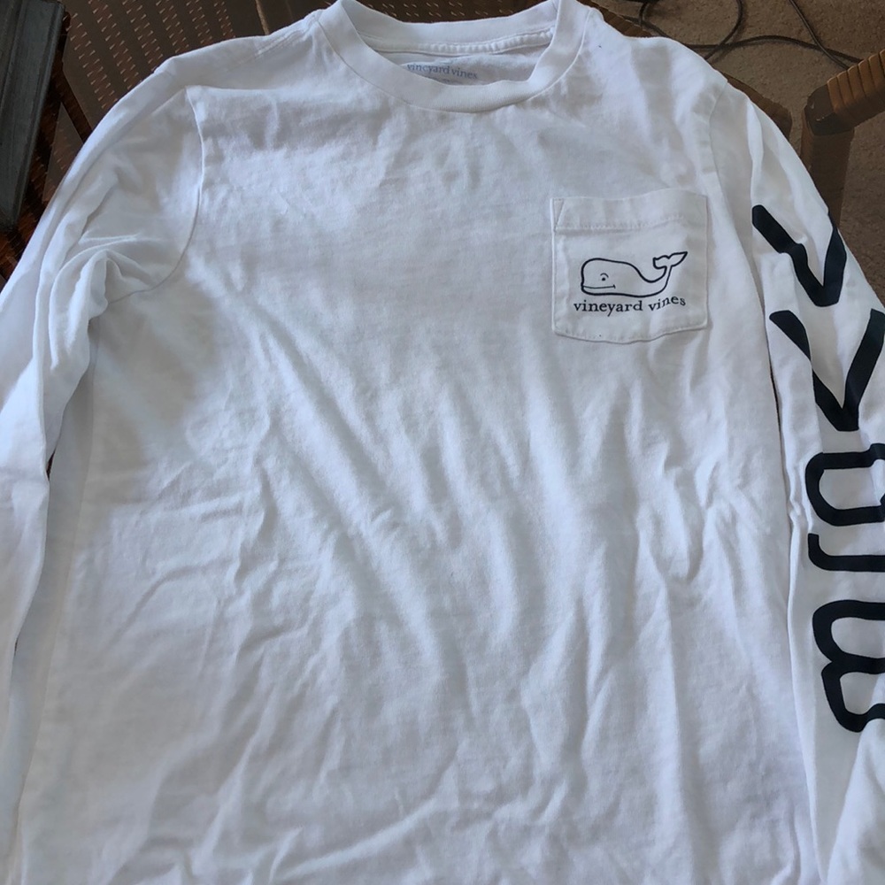 Boys long sleeve patriotic Vineyard Vines t-shirt